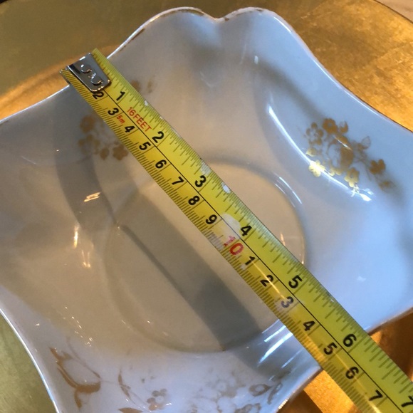 Limoges France Vintage Porcelain Candy/Trinket Gold trimmed & Floral design - Picture 5 of 8